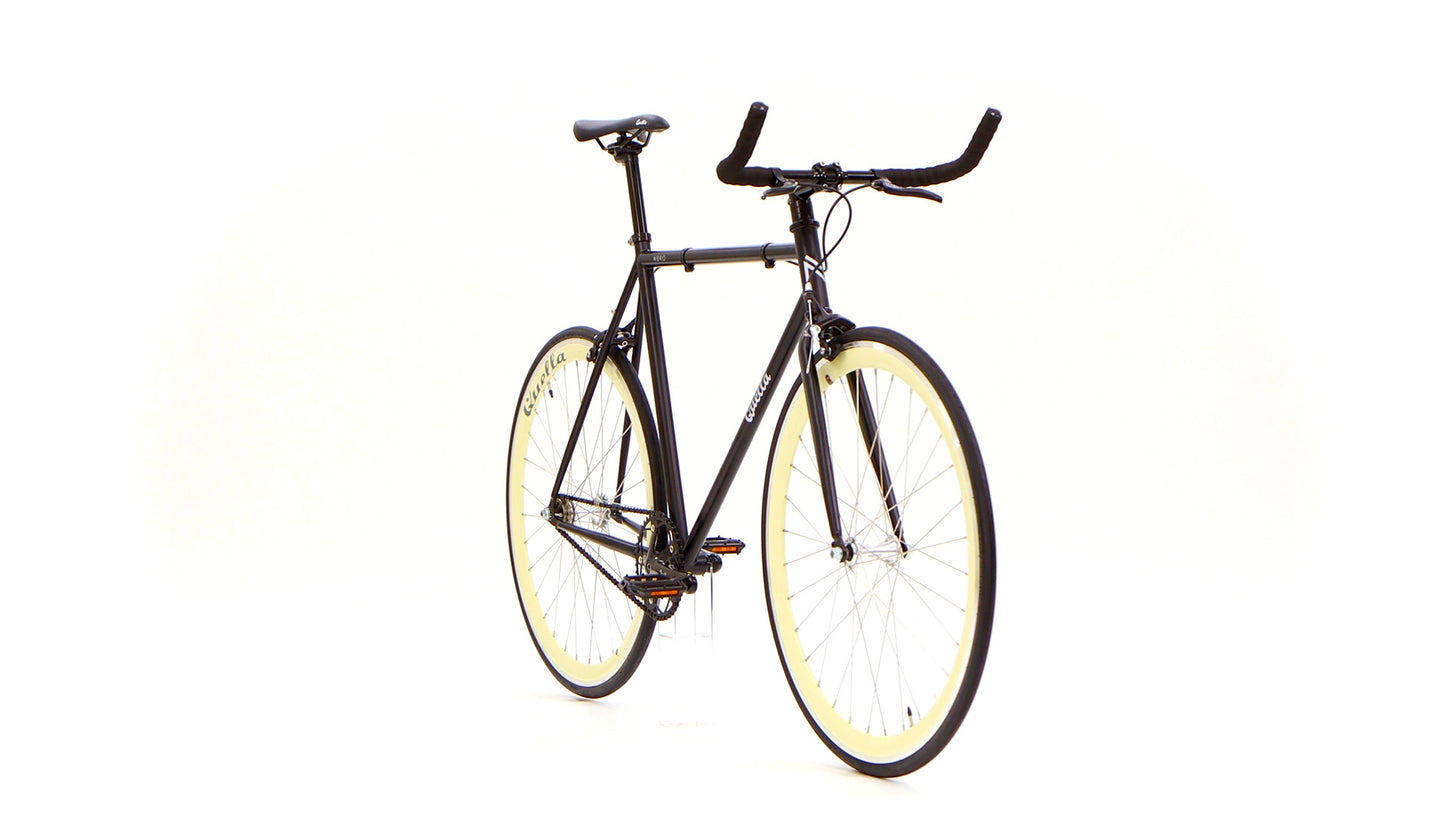 Nero Courier Cream Single-Speed Bike