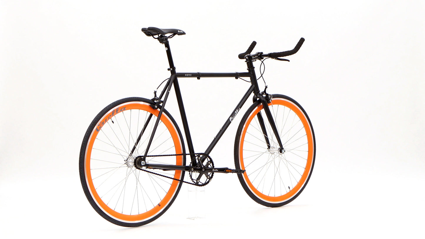 Nero Courier Orange Single-Speed Bike