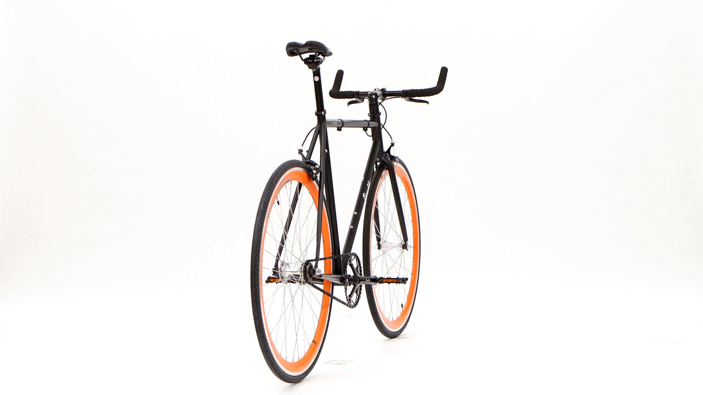 Nero Courier Orange Single-Speed Bike