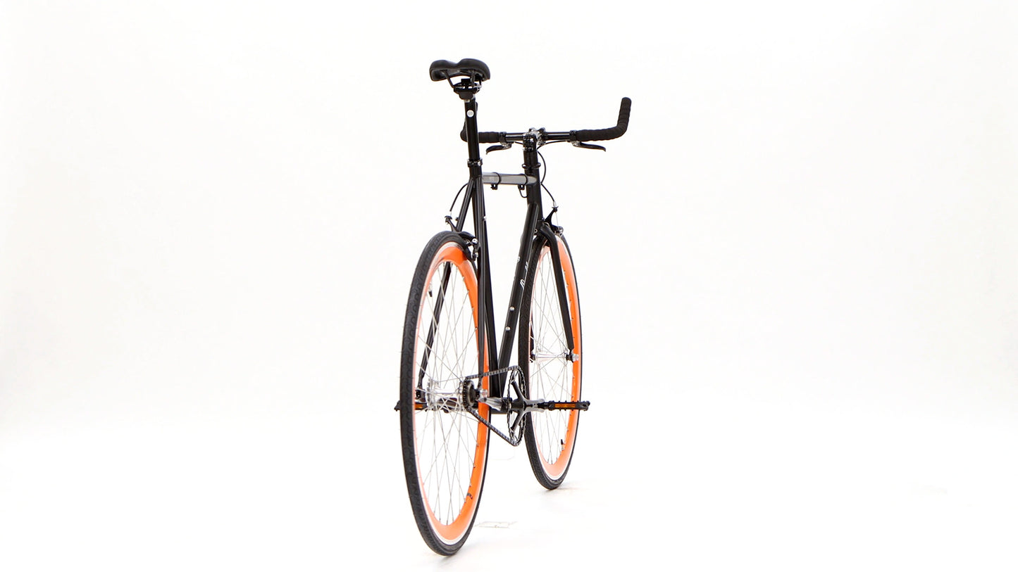 Nero Courier Orange Single-Speed Bike