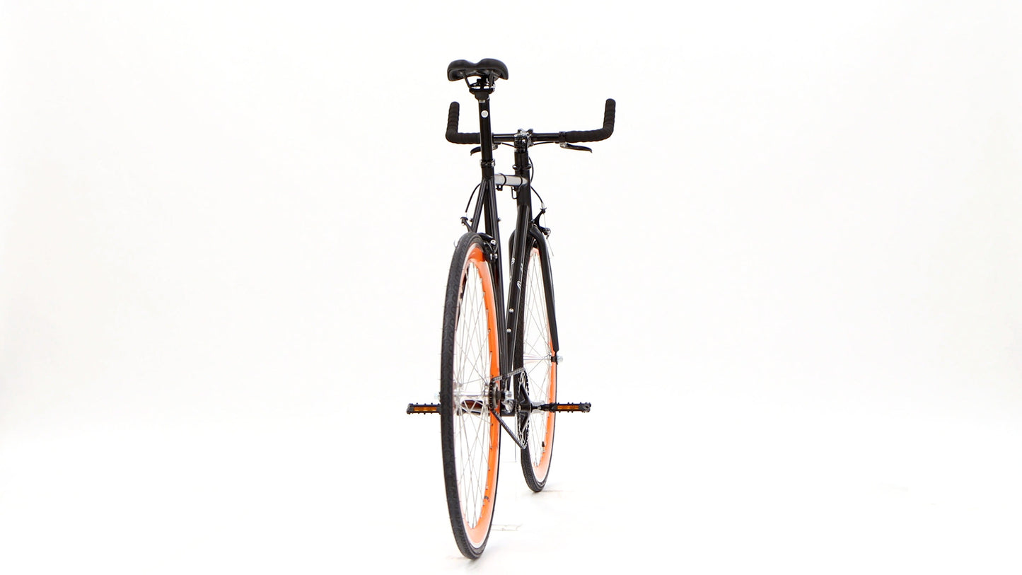 Nero Courier Orange Single-Speed Bike