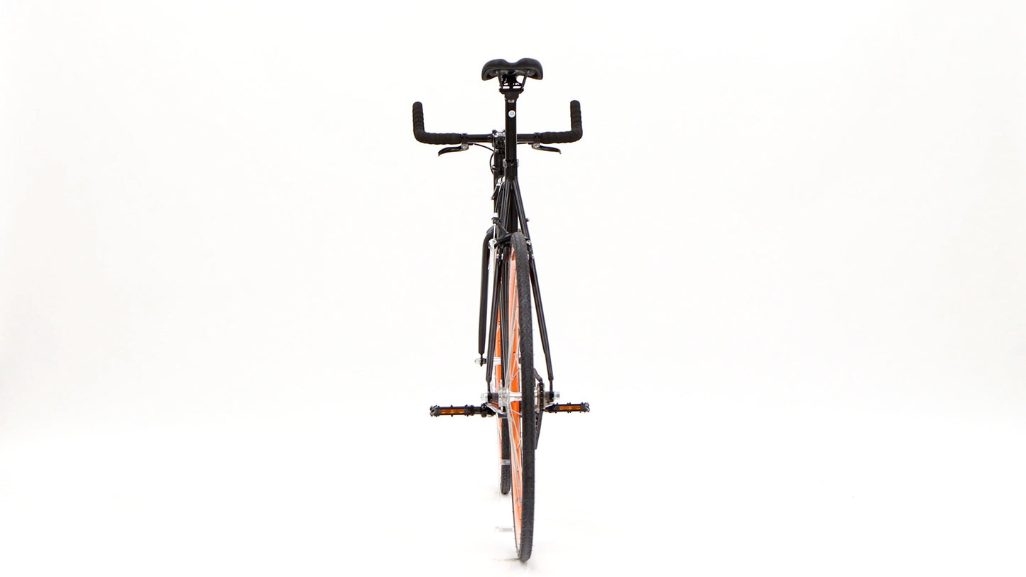 Nero Courier Orange Single-Speed Bike