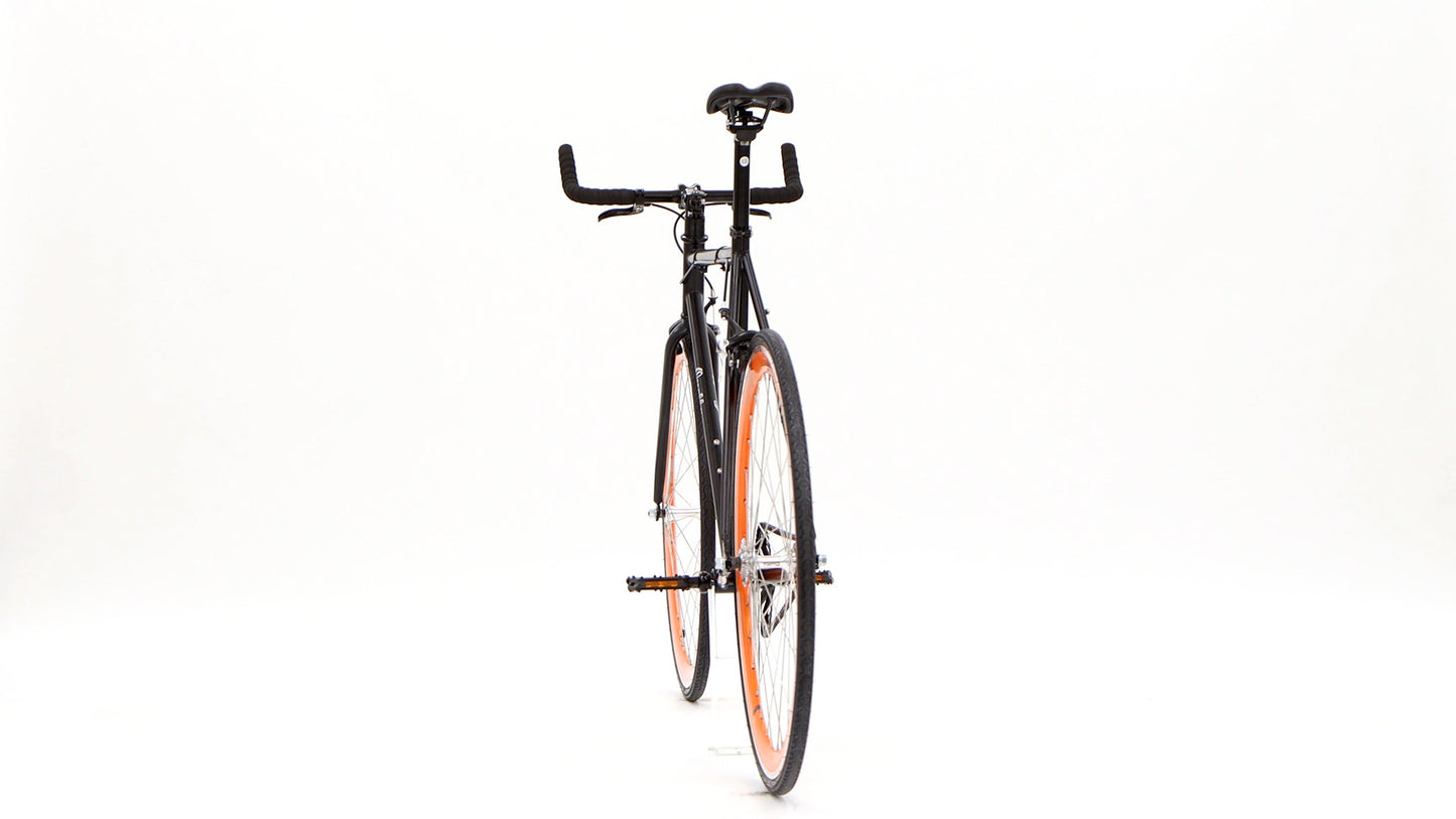 Nero Courier Orange Single-Speed Bike