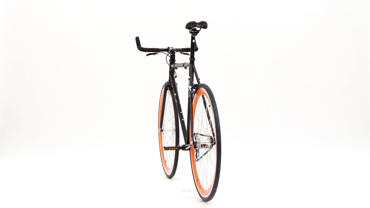 Nero Courier Orange Single-Speed Bike