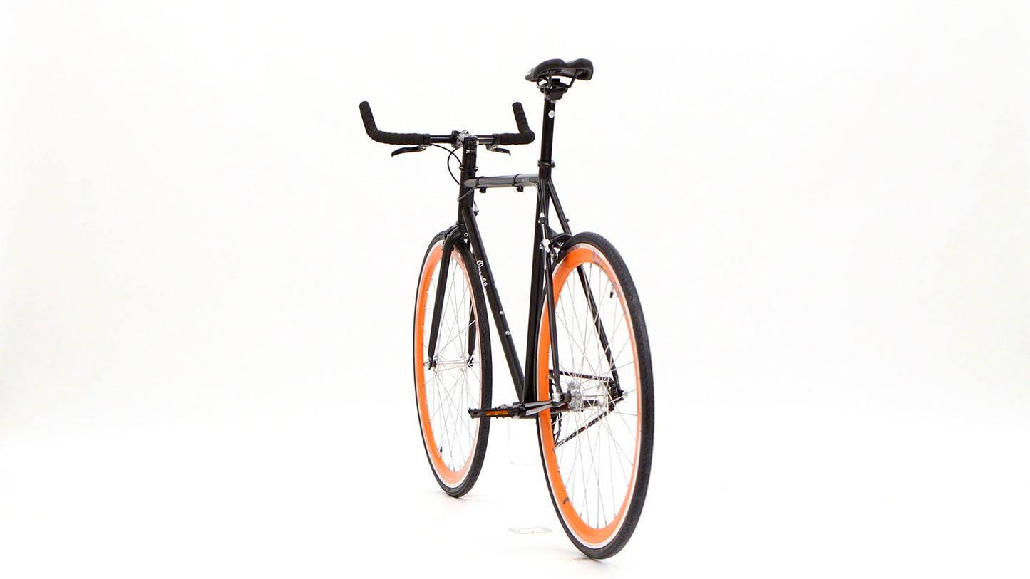 Nero Courier Orange Single-Speed Bike