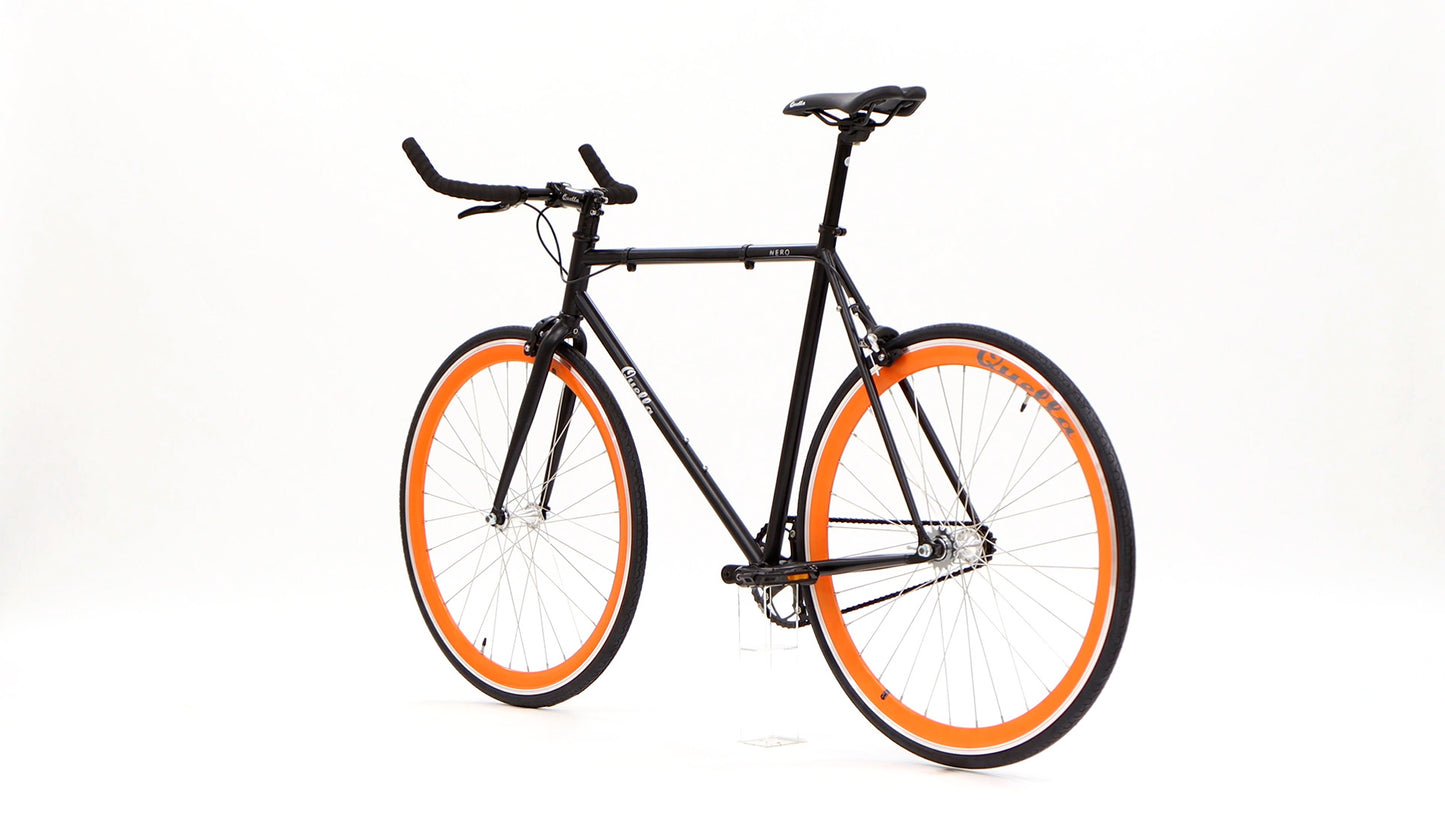 Nero Courier Orange Single-Speed Bike