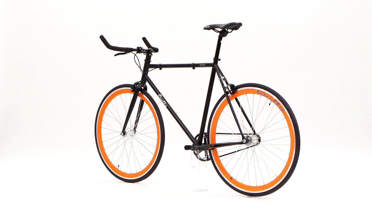 Nero Courier Orange Single-Speed Bike