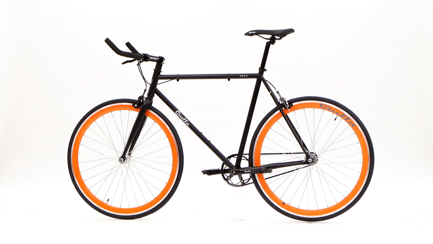 Nero Courier Orange Single-Speed Bike