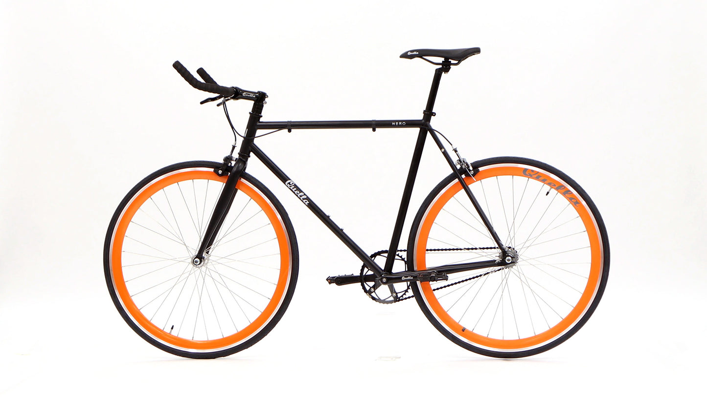 Nero Courier Orange Single-Speed Bike