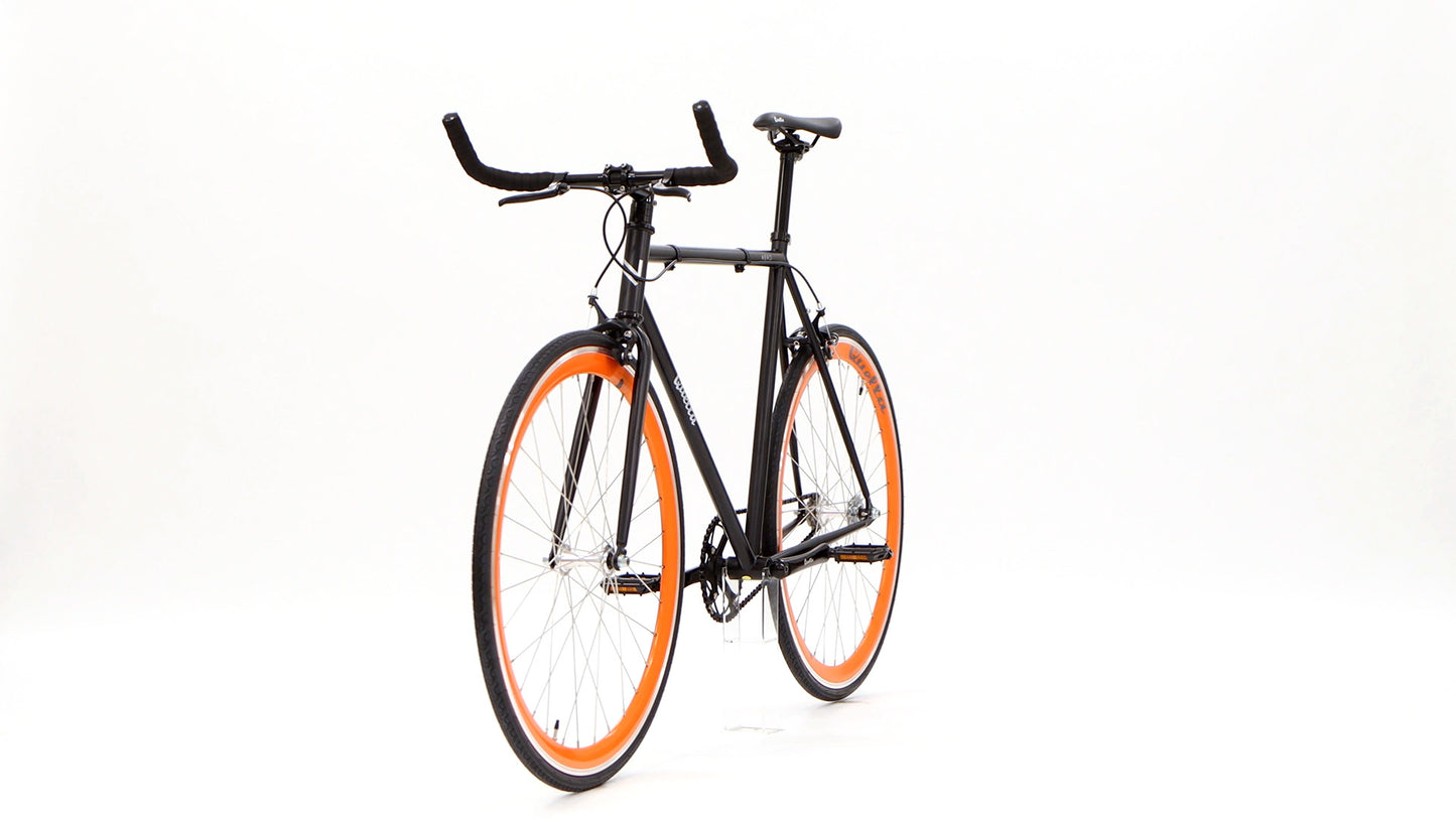 Nero Courier Orange Single-Speed Bike