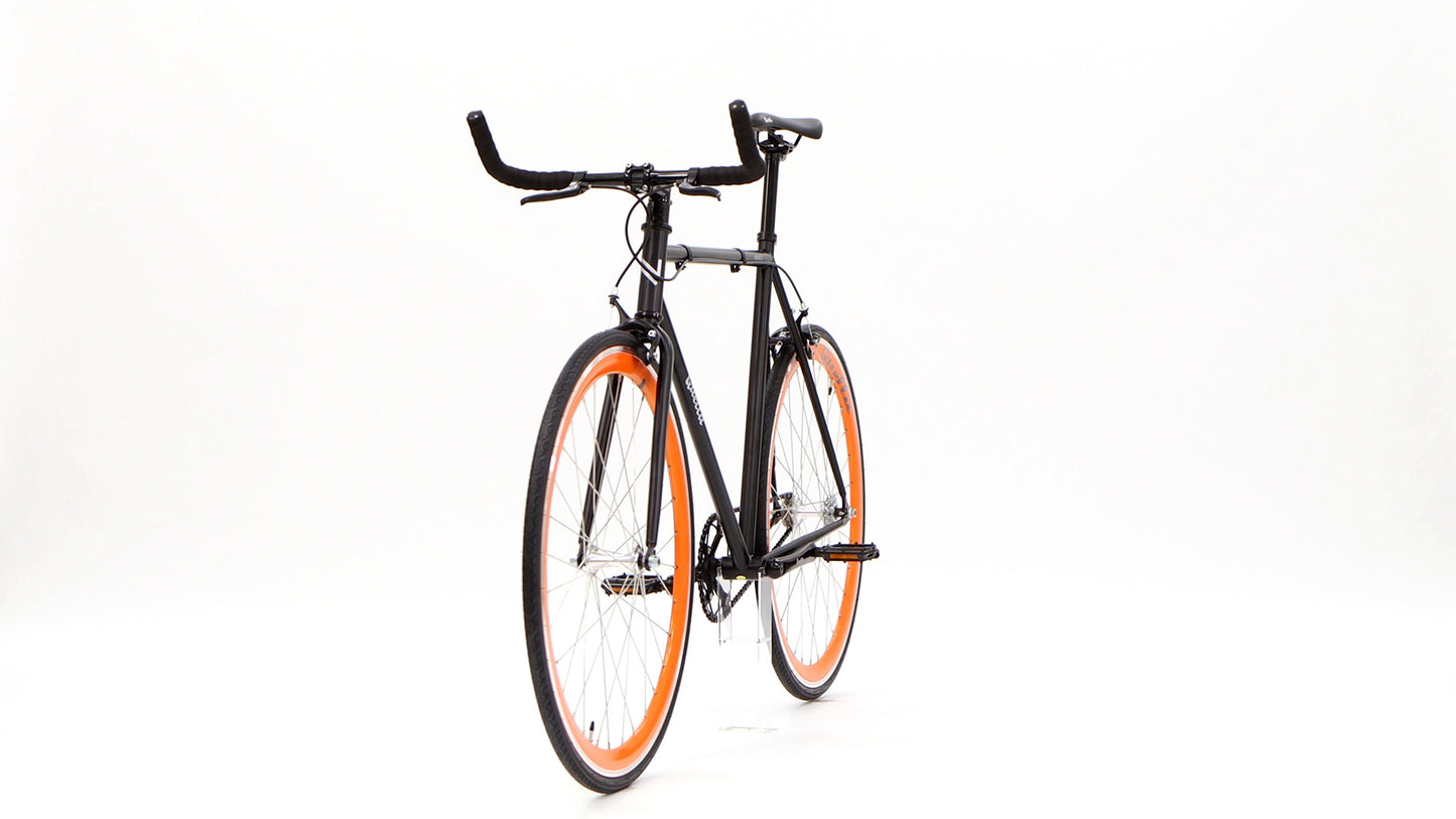 Nero Courier Orange Single-Speed Bike