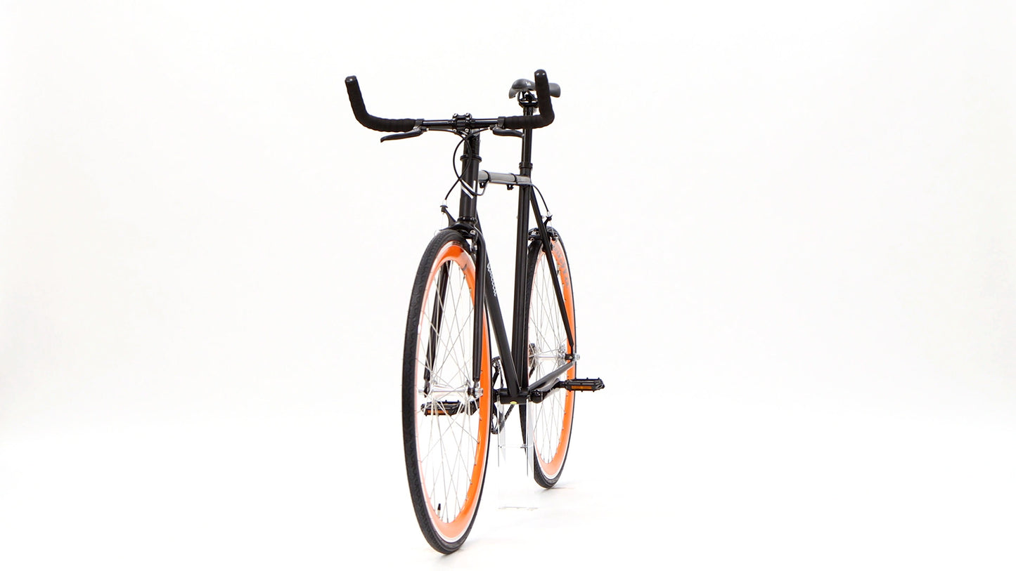 Nero Courier Orange Single-Speed Bike