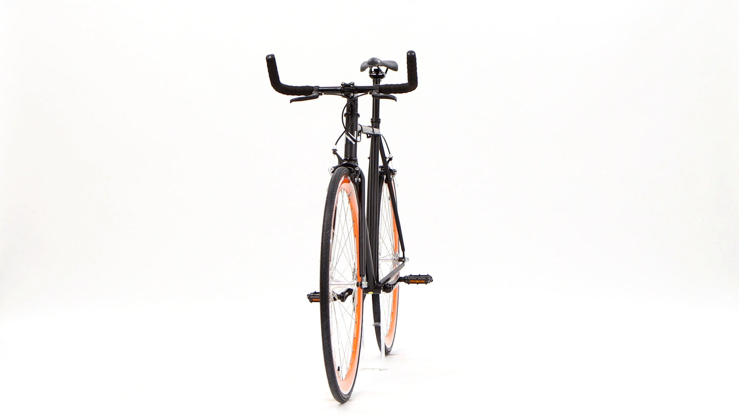 Nero Courier Orange Single-Speed Bike