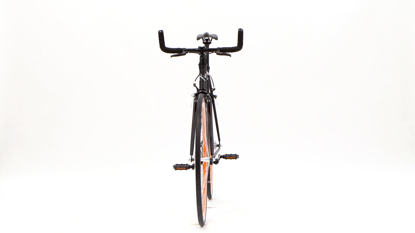 Nero Courier Orange Single-Speed Bike