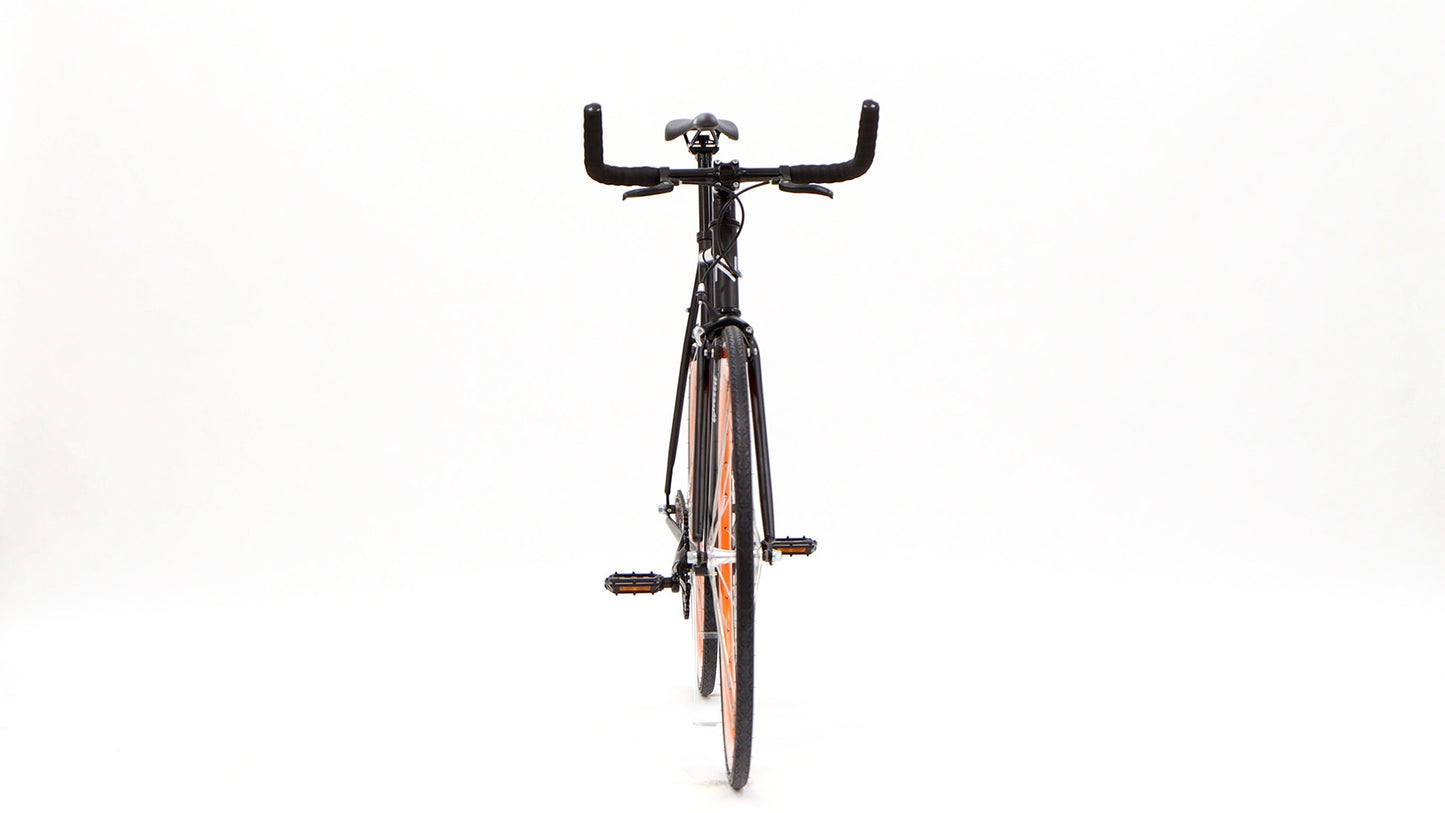 Nero Courier Orange Single-Speed Bike