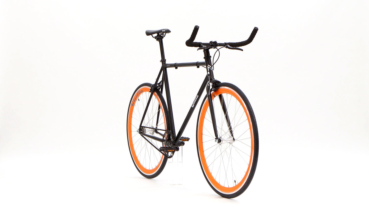 Nero Courier Orange Single-Speed Bike