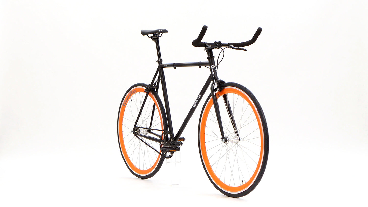 Nero Courier Orange Single-Speed Bike