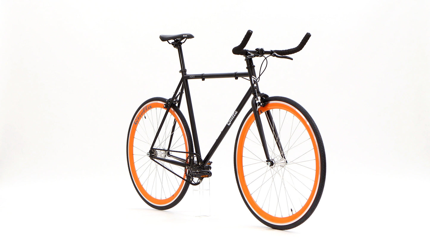 Nero Courier Orange Single-Speed Bike