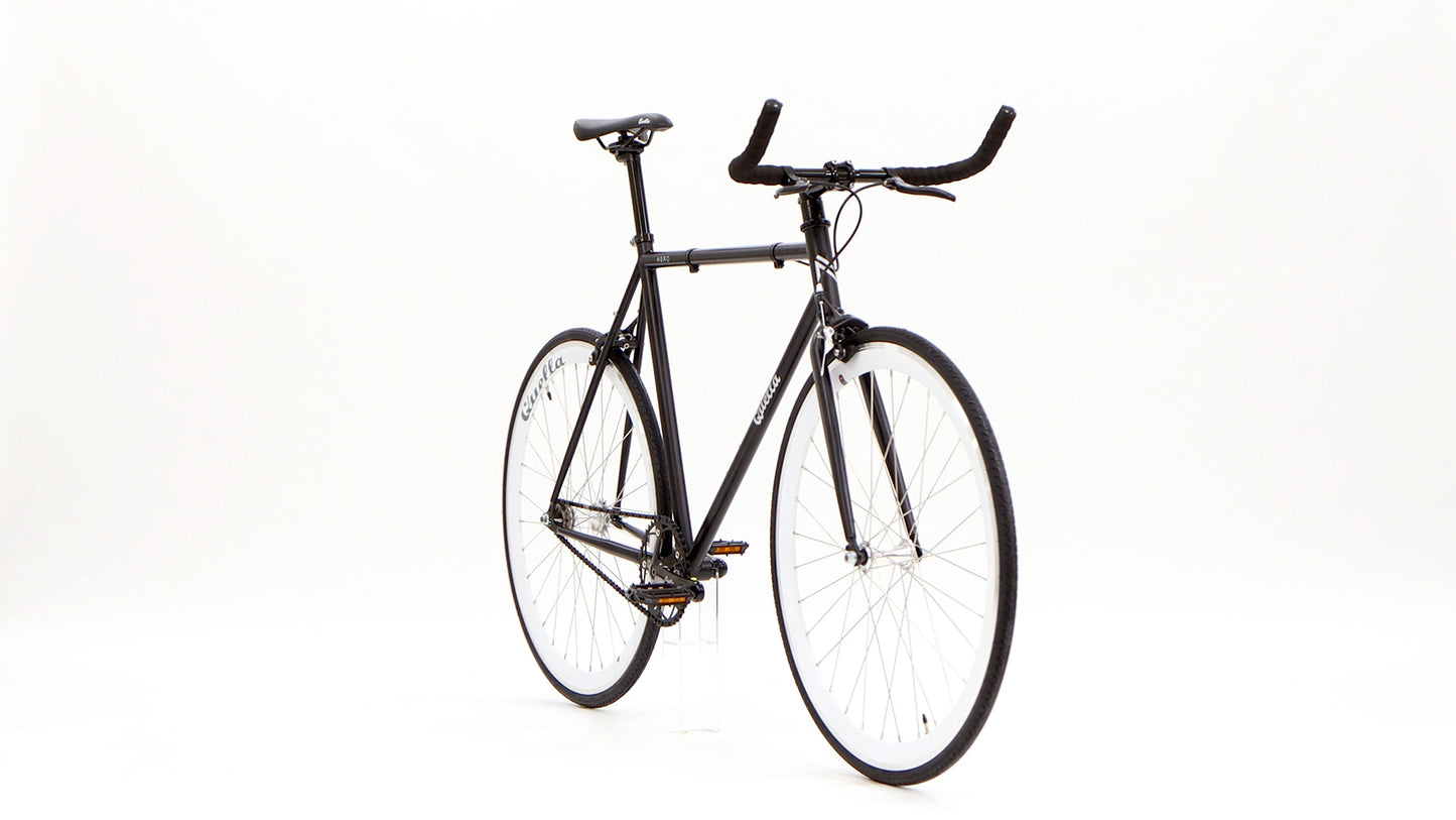 Nero Courier White Single Speed Bike