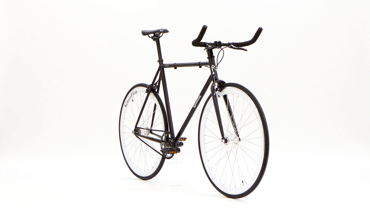 Nero Courier White Single Speed Bike