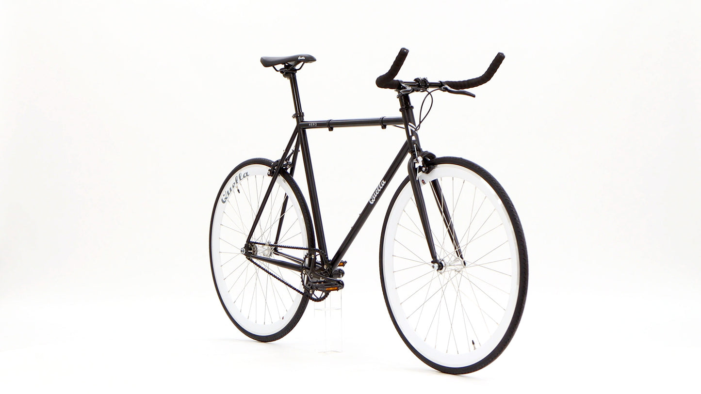 Nero Courier White Single Speed Bike