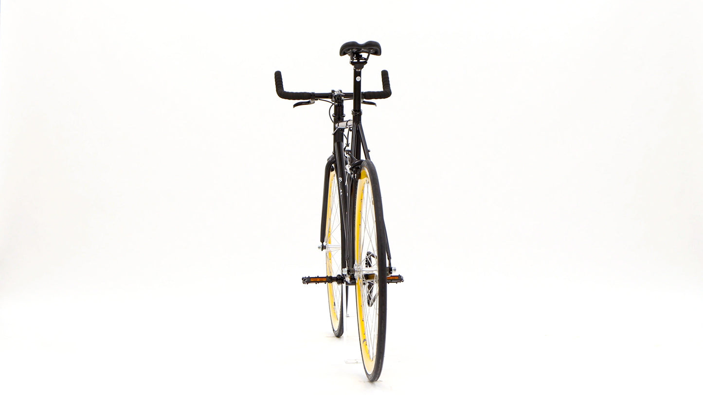 Nero Courier Yellow Single Speed Bike