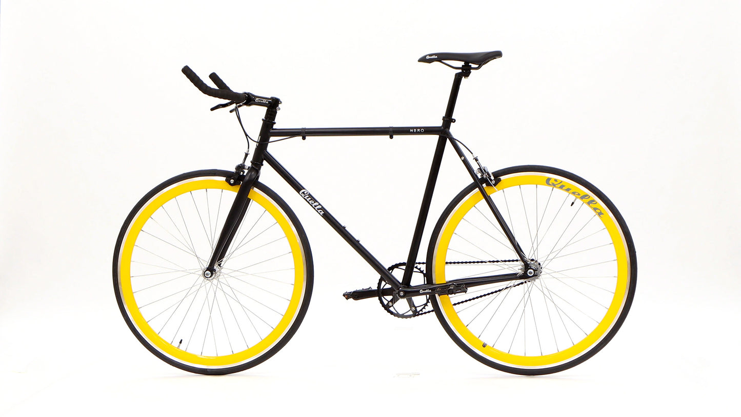 Nero Courier Yellow Single Speed Bike