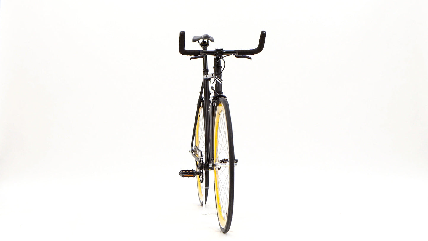 Nero Courier Yellow Single Speed Bike