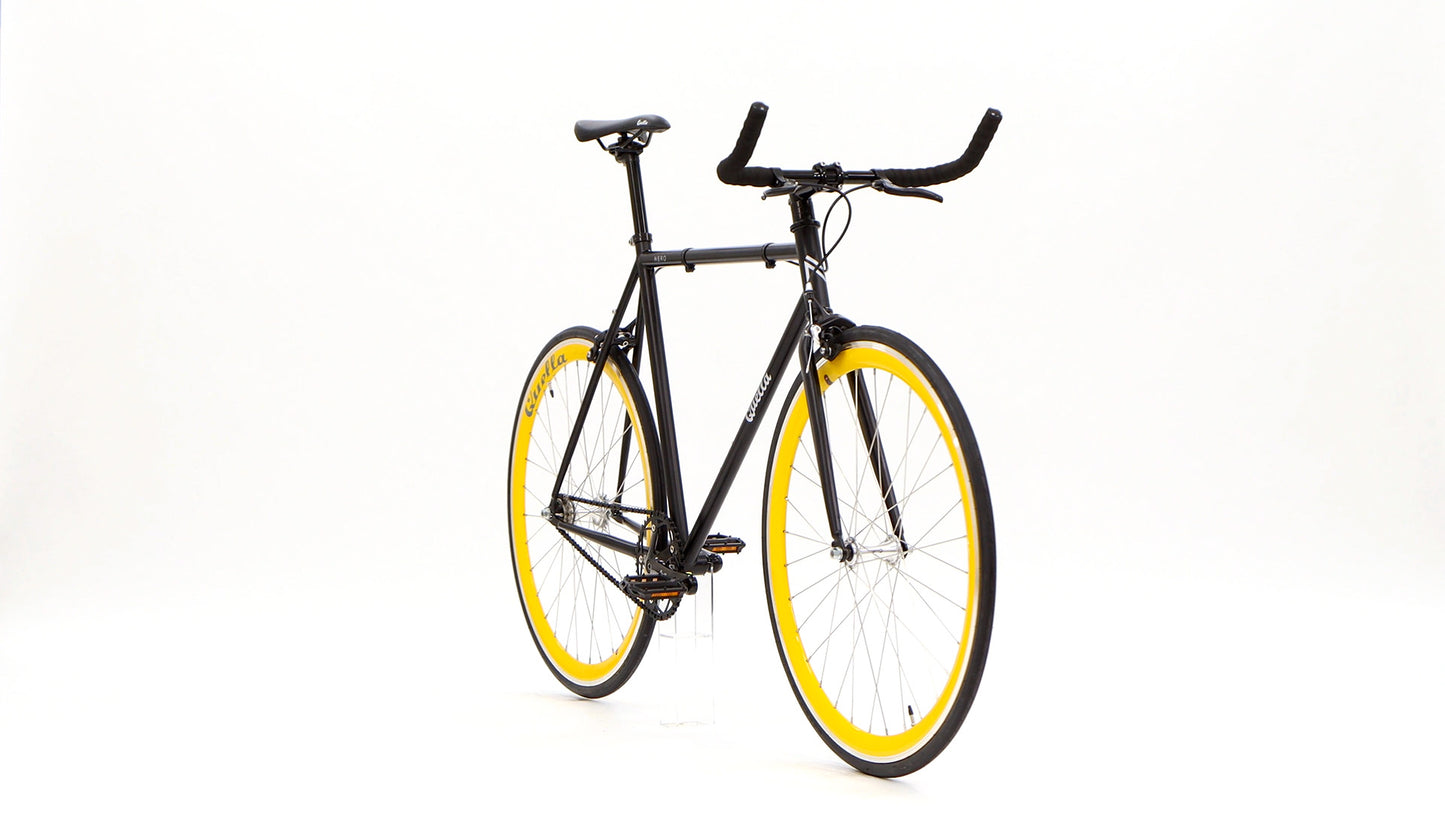 Nero Courier Yellow Single Speed Bike