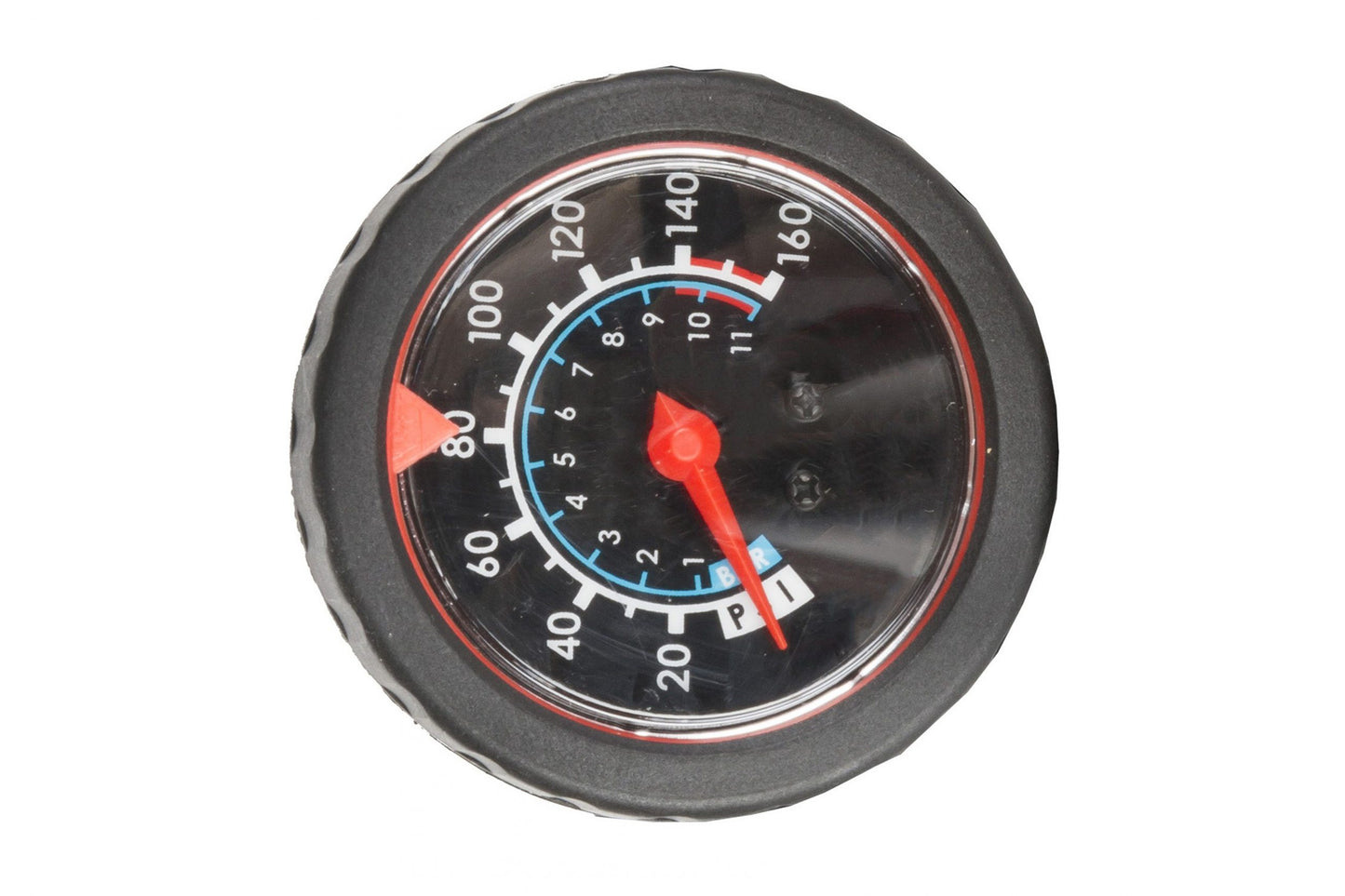 Beto steel 11/160 S floor pump with gauge - black