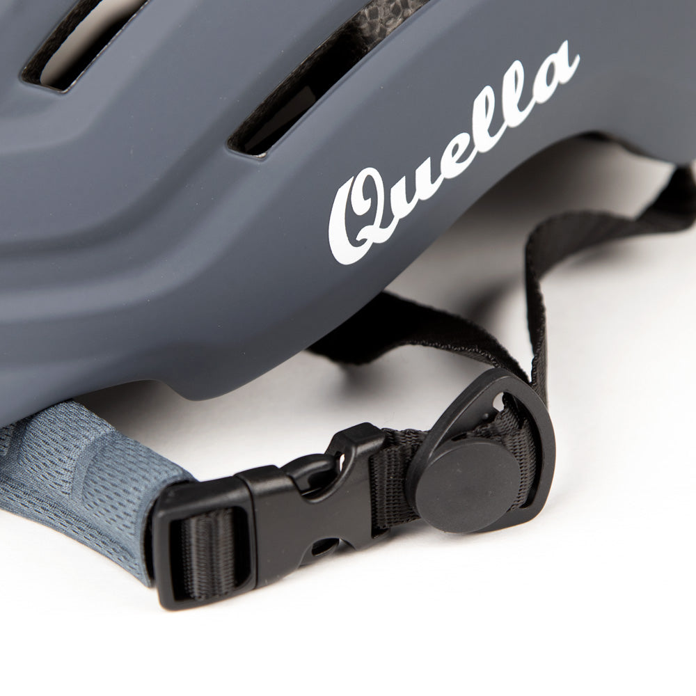 Quella Cycling Helmet with rechargeable Light - Midnight Grey