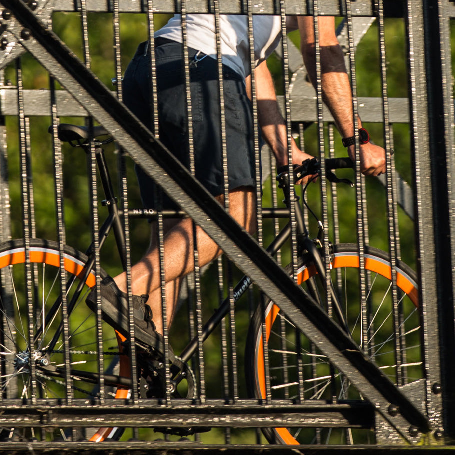 Nero Courier Orange Single-Speed Bike