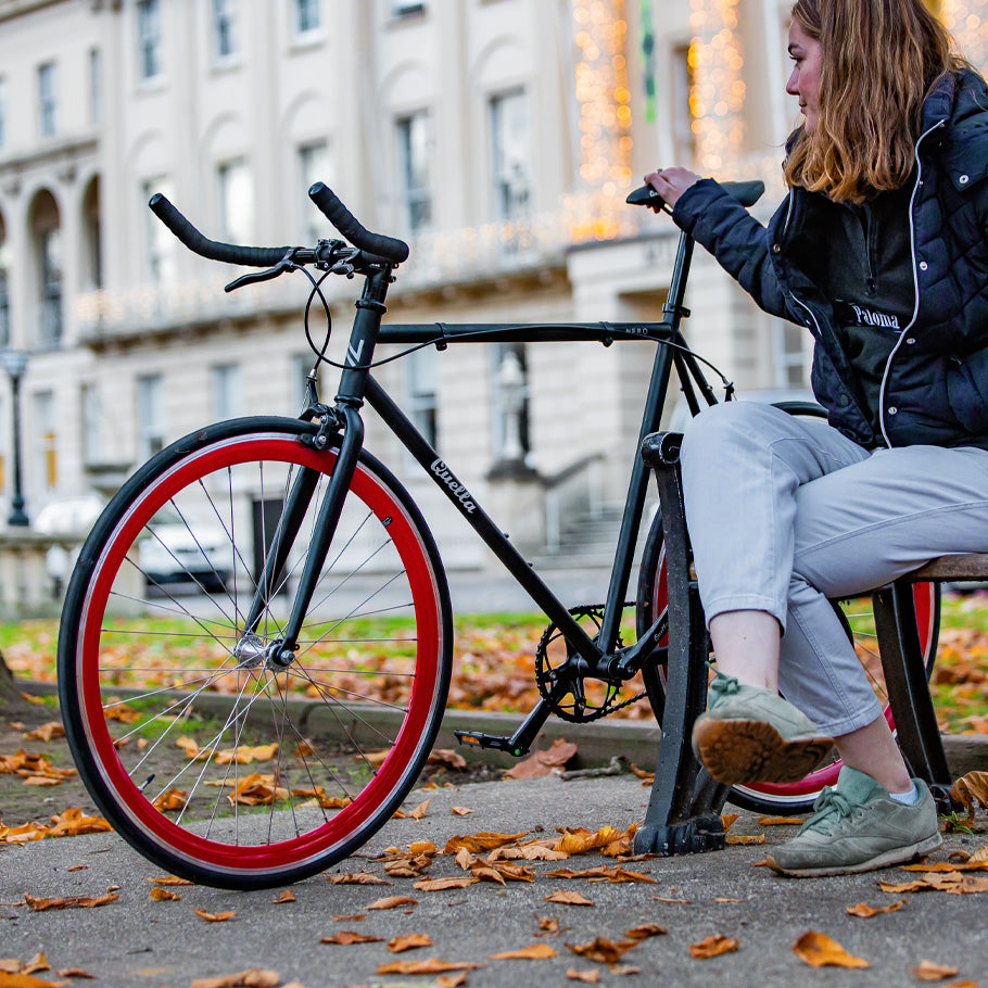 Nero Courier Red Single Speed Bike