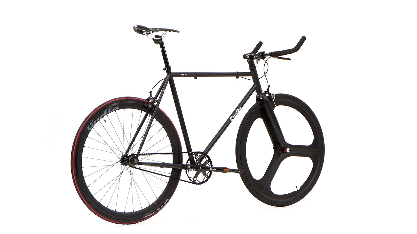 Quella Stealth Black Mk2 Urban Fixed Gear Bicycle