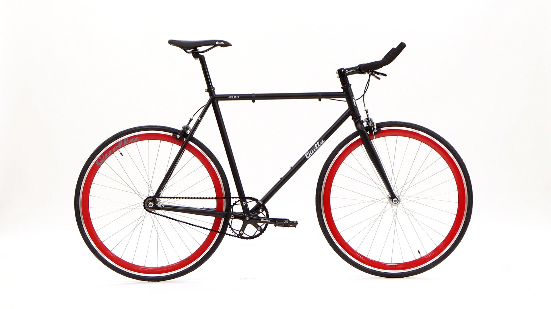 Red and black online fixie