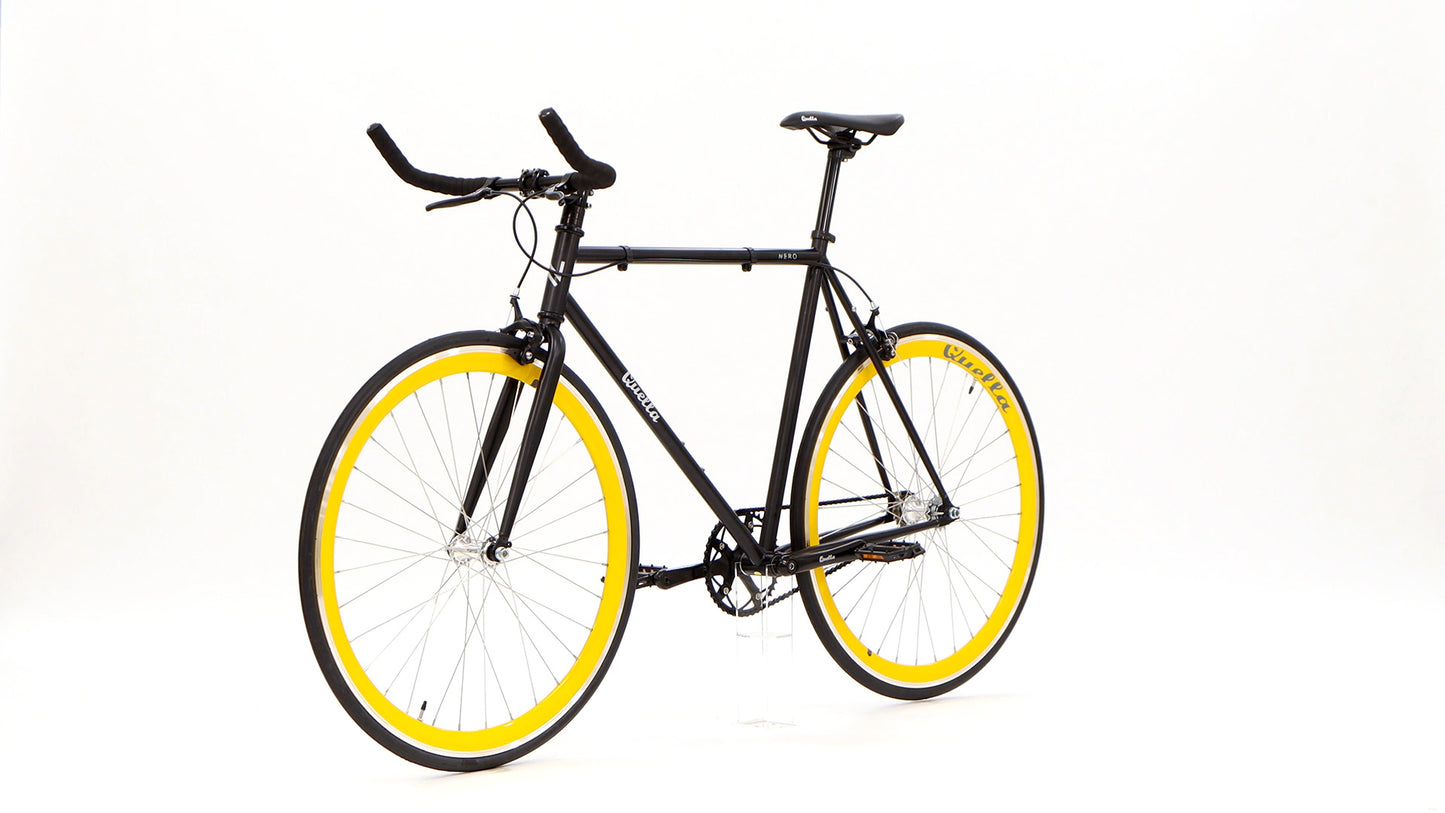 Nero Yellow Single Speed Bike
