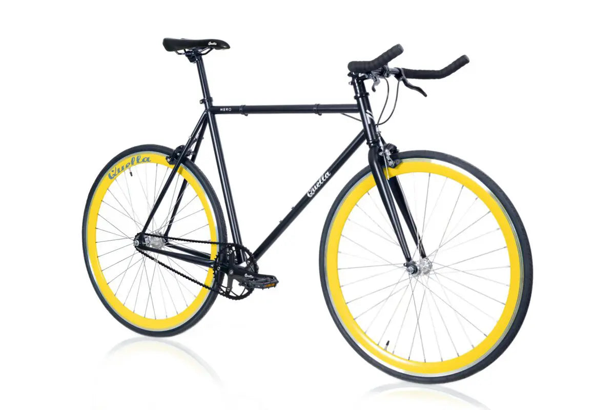 Nero Courier Yellow Single Speed Bike Quella