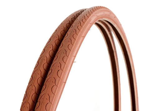 700mm x 25C Tan Kenda Road Tyres (Each)
