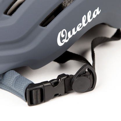 Quella Cycling Helmet with rechargeable Light - Midnight Grey