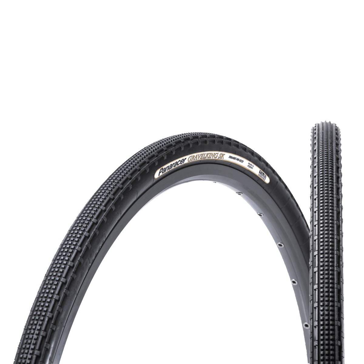 700 x 33C Panaracer GravelKing Folding Tyre (Set) - Black