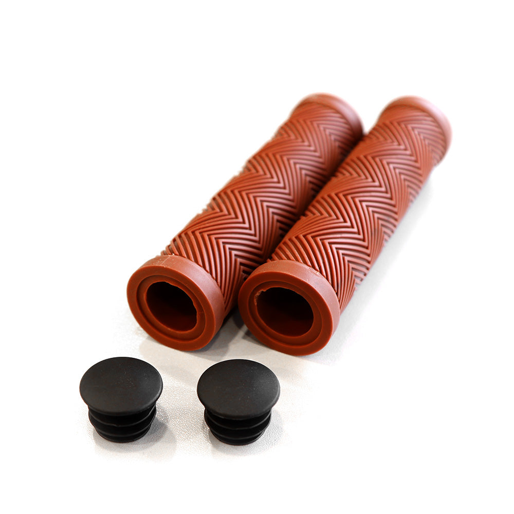 Quella Rubber TQ Grips - Brown