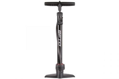 Beto steel 11/160 S floor pump with gauge - black