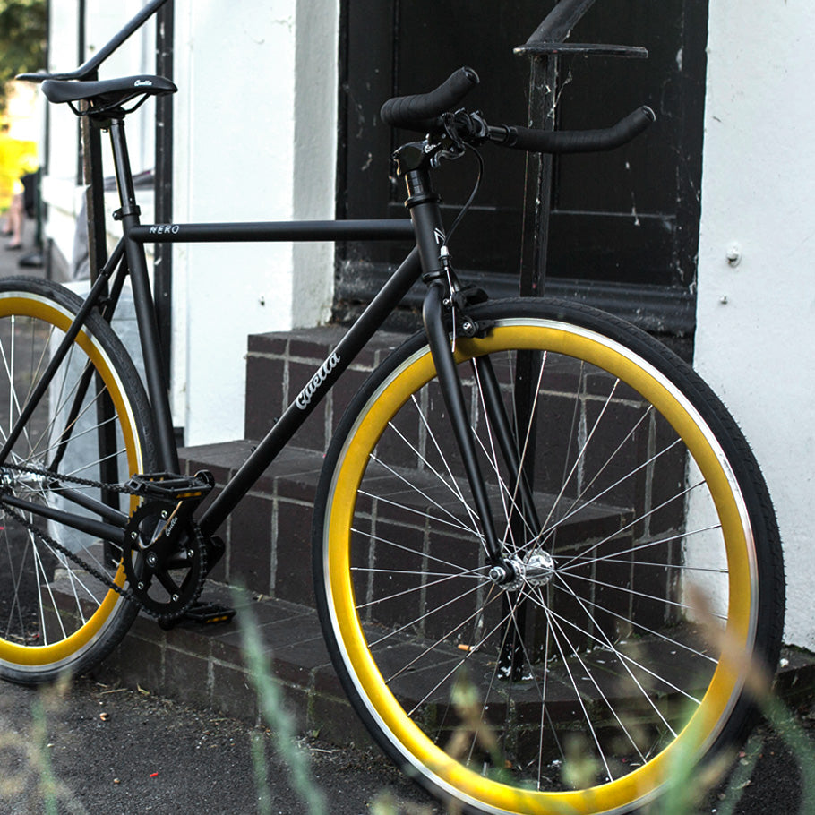 Fixie black gold sale